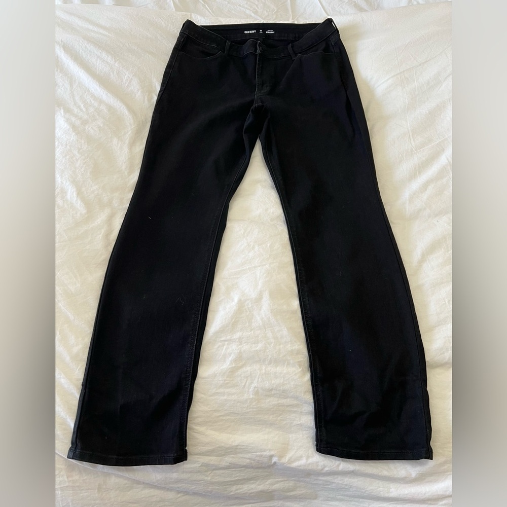 Old Navy | Women’s SZ 14 Long | Black High Rise Straight Jeans